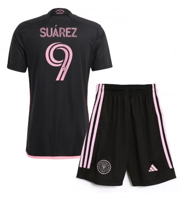 Inter Miami Luis Suarez #9 Segunda Equipación Niños 2024-25 Manga Corta (+ Pantalones cortos)